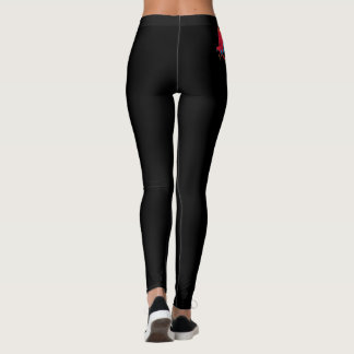 Black Women's Leggings with Parrot design