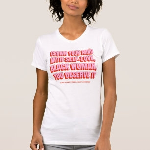 Black Womens Mental Health Awareness Self Love Set T-Shirt