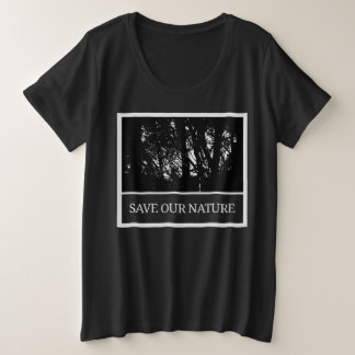 Black Women's T-Shirt – 'Save Our Nature'