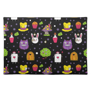 black Wonderland Placemat