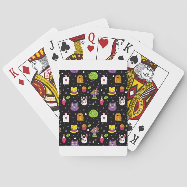 black Wonderland Poker Cards (Back)
