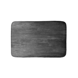 black wood abstract bath mat