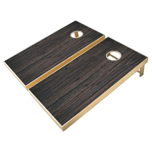 Black Wood  Cornhole Set