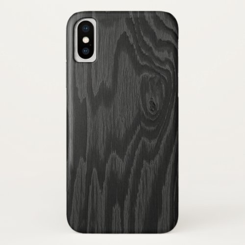 Black Wood Design iPhone Case