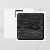 Black Wood Image. (Front/Back)