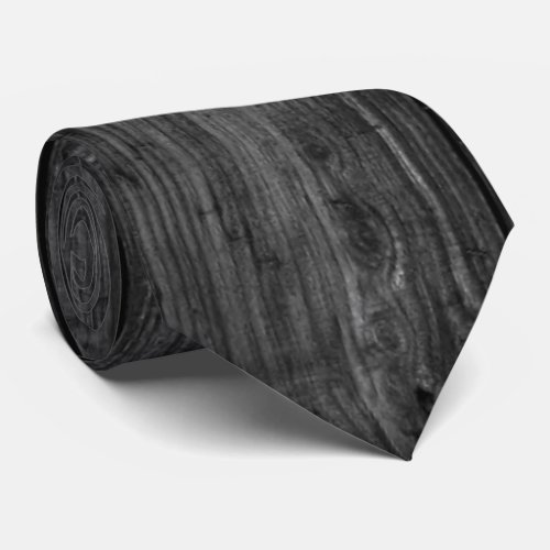 Black Wood Neck Tie