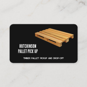 Black Wood Pallet Business Card