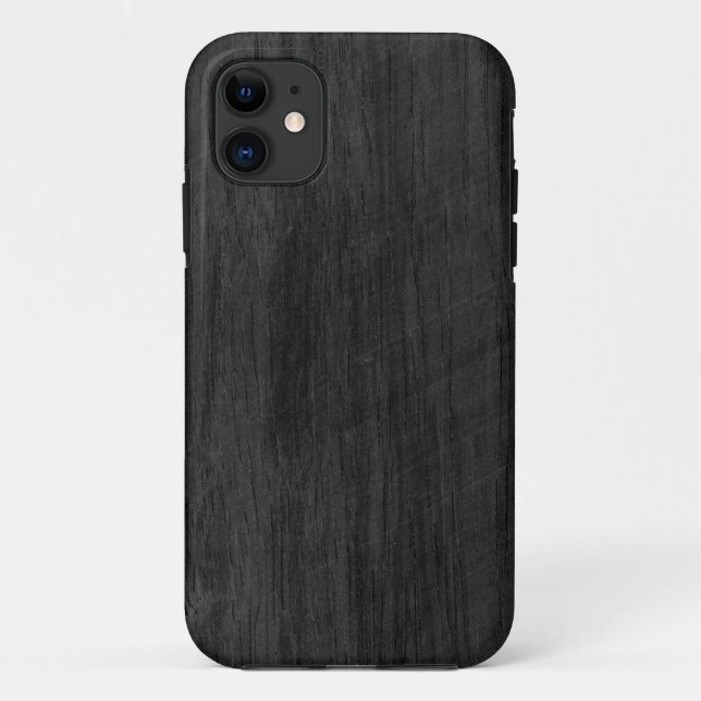 Black Wood Texture Case-Mate iPhone Case (Back)