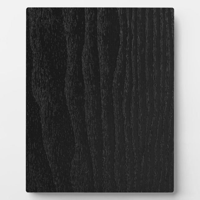 Black Wood Texture Personalized Plaque (Front)