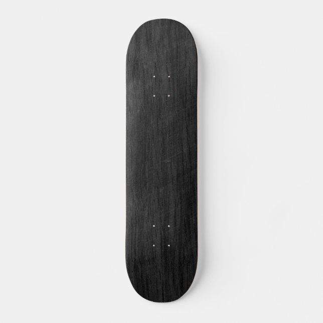 Black Wood Texture Skateboard (Front)