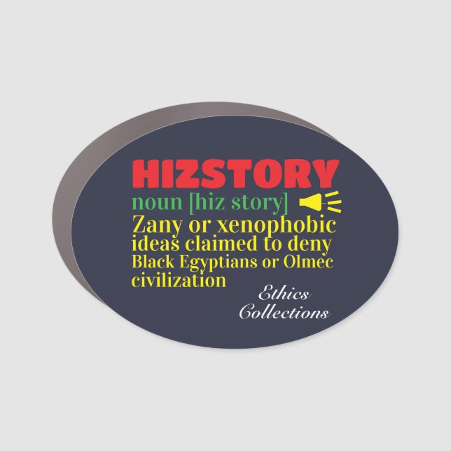 Black words matter car magnet (Front)