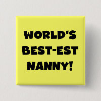 Black World's Best-est Nanny T-shirts and Gifts