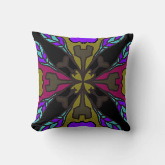  Black X Throw Pillow  
