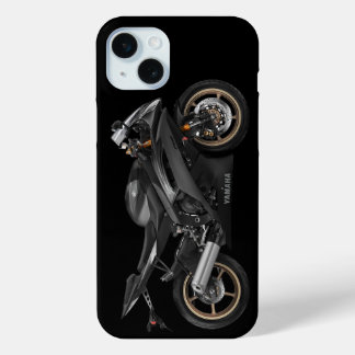 Black Yamaha Yzf -R6 Motorcycle iPhone 15 Plus Case