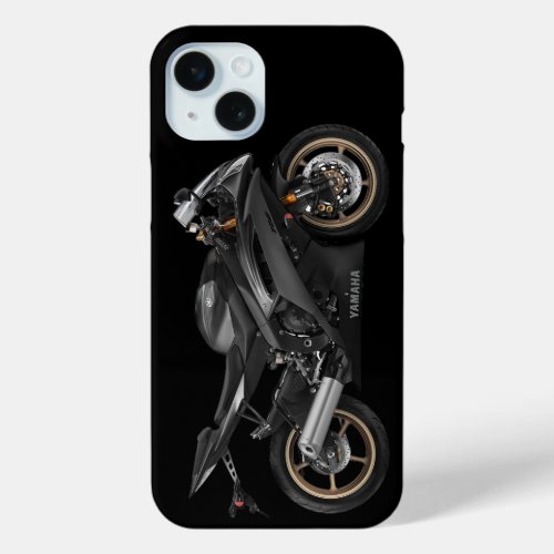 Black Yamaha Yzf _R6 Motorcycle iPhone 15 Plus Case