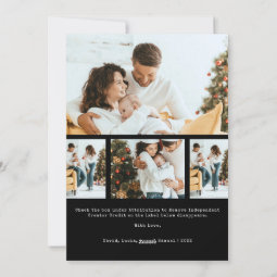 Black Year In Review Holiday Card Zazzle Black Year In Review Holiday Card Zazzle