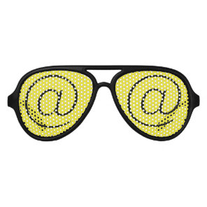 @ Black Yellow Aviator Party Shades,  Sunglass Sunglasses