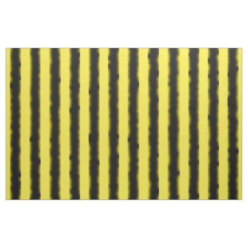 Black Yellow Bee Color Stripes Fabric