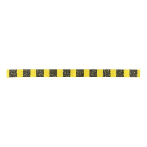 BlackYellow Bee_Like Stripes Pattern Satin Ribbon