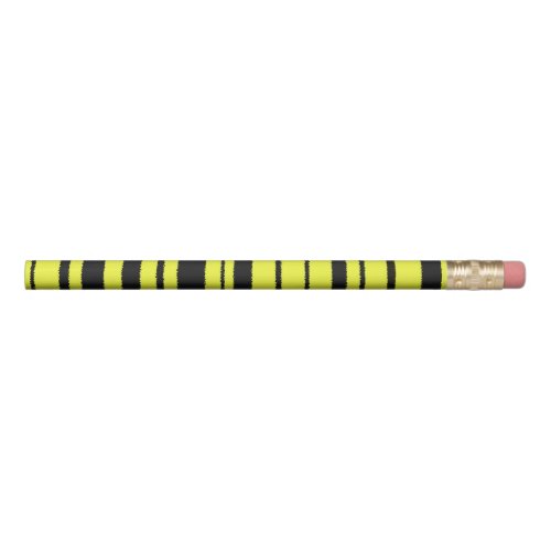 Black Yellow Bee_Like Stripes Pencil