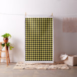 Black Yellow Buffalo Plaid Pattern | Lumberjack Fabric