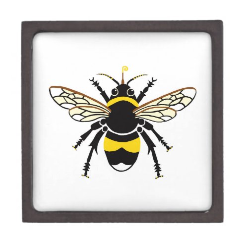 Black  yellow BUMBLE Bee _ Nature _ Wildlife _ Gift Box