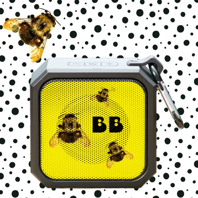 Black Yellow BumbleBee Photographic Bluetooth Speaker (Creator Uploaded)