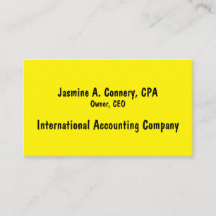 Black Yellow Business Card
