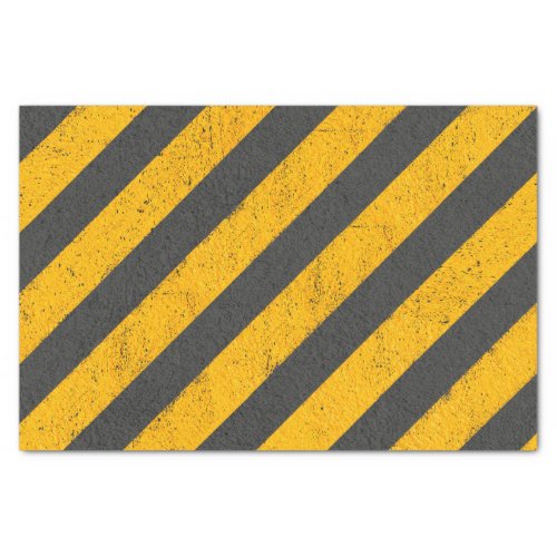 Black  Yellow Construction Zone Tissue Paper