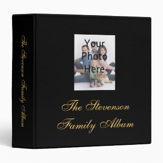 Black/Yellow-Gold Photo Album Binder