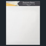 Black Yellow Gray Geometric Border Letterhead<br><div class="desc">An eye-catching border at the top with black,  yellow,  and gray makes the perfect letterhead for your business.  Very adaptable,  looks sharp and professional!</div>