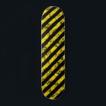Black Yellow Grunge Caution Tape Stripes Pattern Skateboard<br><div class="desc">Black Yellow Grunge Caution Tape Stripes Pattern</div>