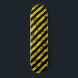 Black Yellow Grunge Caution Tape Stripes Pattern Skateboard<br><div class="desc">Black Yellow Grunge Caution Tape Stripes Pattern</div>