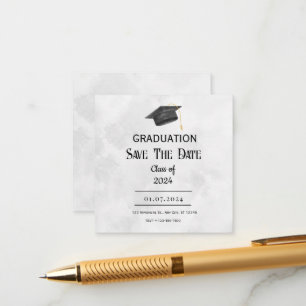 Black Yellow Grunge Graduation Enclosure Card