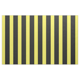 Black/Yellow Honey Bee Color Stripes Fabric