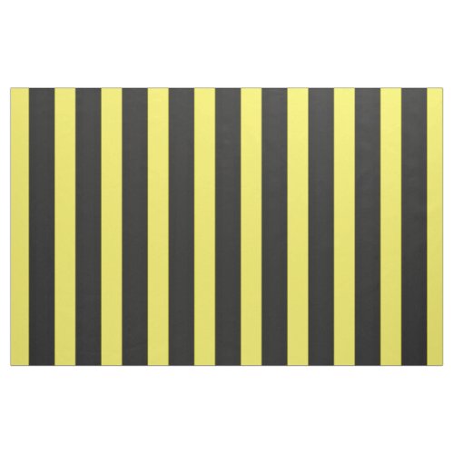 BlackYellow Honey Bee Color Stripes Fabric