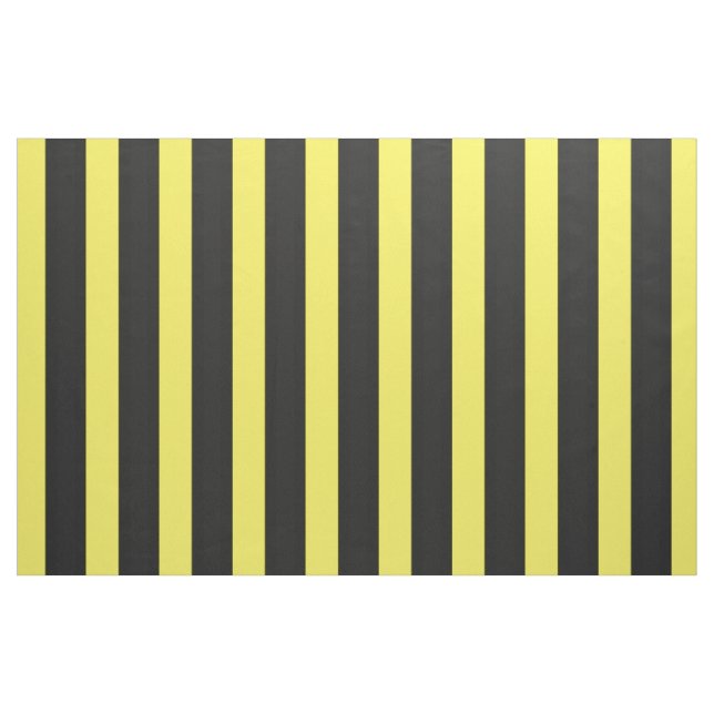 Black/Yellow Honey Bee Color Stripes Fabric (Yard)