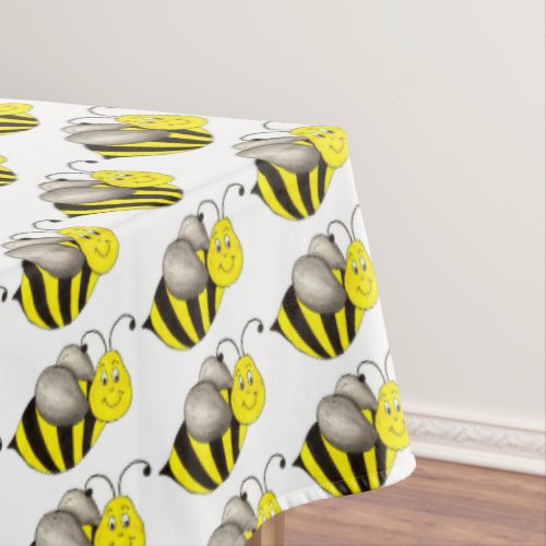 Black Yellow Insect Bumble Bee Bumblebee Honeybee Tablecloth