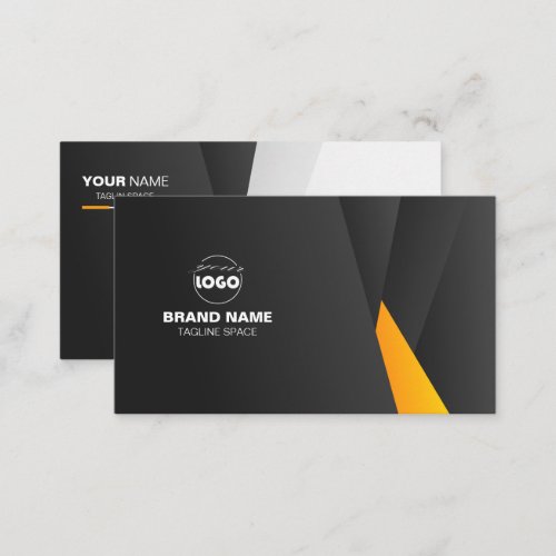 Black  Yellow personal business card