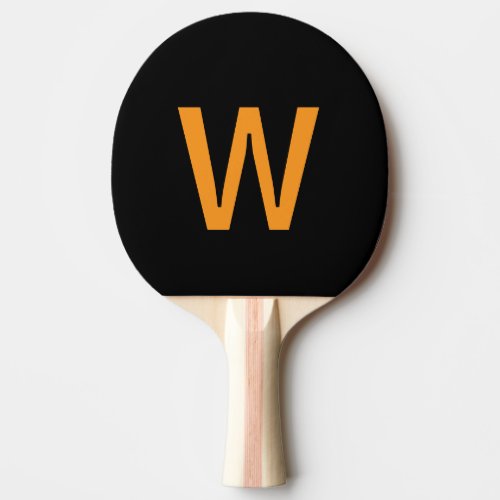 black & yellow Personalized Ping Pong Ball Paddle