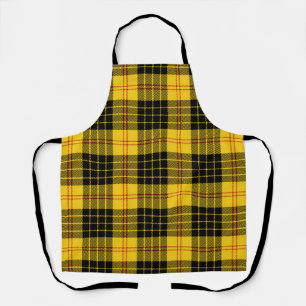 Black Yellow Plaid Kitchen Crafts Apron