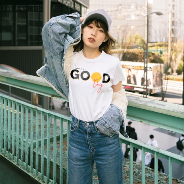 Black Yellow Red Make A Good Day Women T-Shirt (Creator Uploaded)