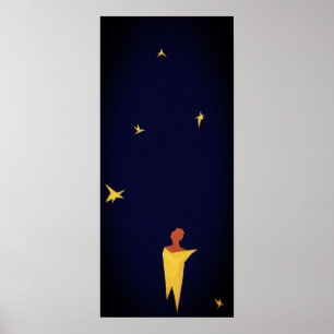 Black Yellow Stargazer EQUILIBRIUM Poster