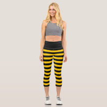 Black & Yellow Striped Bumble Bee Fitness -