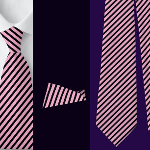 Black Yellow Stripes Abstract Pattern     Neck Tie