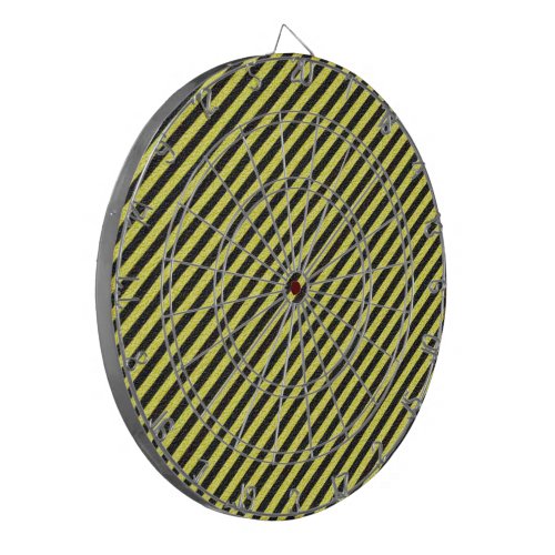 Black Yellow Stripes Game Night Dartboard With Darts