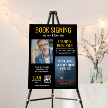 Black Yellow Thriller Book Signing Meet & Greet