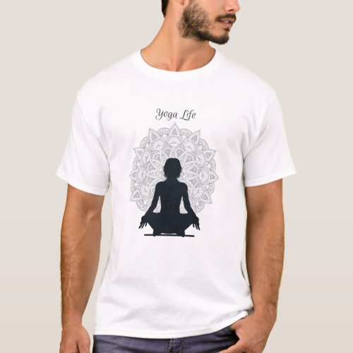 Black Yoga Life T_Shirt