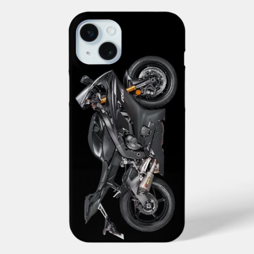 Black Yzf_R6 Motorcycle iPhone 15 Plus Case