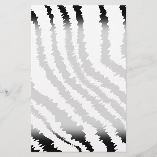 Black Zebra Print Pattern. (Front)